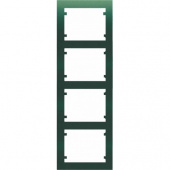 18104-VM Рамка вертикальная для 8-ми модулей(2х4), зеленый