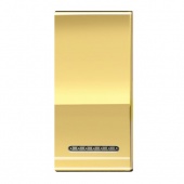 LivingLight Клавиша металлическая Золото, размер 1 модуль
