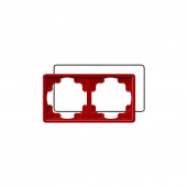 Gira S-Color Красный Рамка 2-ая с уплотнительной вставкой