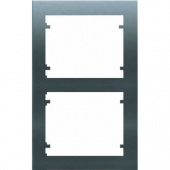 18102-AN Рамка вертикальная для 4-х модулей(2х2), серый
