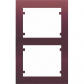 18102-RR Рамка вертикальная для 4-х модулей(2х2), рубин