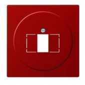 Gira S-Color Красный Накладка для телефонных TAE - и аудиорозеток, стерео и US