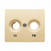 18330-OD (18130-OD) Обрамление TV/FM розетки, золото мат.