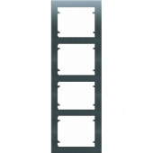 18104-AN Рамка вертикальная для 8-ми модулей(2х4), серый