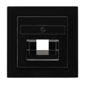 Gira S-Color Черный Накладка 50*50 мм для розеток UAE/IAE телефоная компьютерная