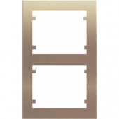 18102-OD Рамка вертикальная для 4-х модулей(2х2), золото мат.