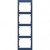 18104-AM Рамка вертикальная для 8-ми модулей(2х4), синий