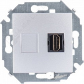Розетка для подключения HDMI-разъёма аудио/видео, v1.4, тип А,, алюминий