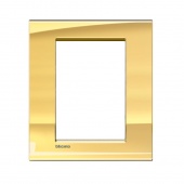 LivingLight Рамка прямоугольная, 3+3 модуля, цвет Золото