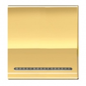 LivingLight Клавиша металлическая Золото, размер 2 модуля