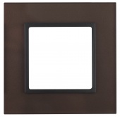 14-5101-13 ЭРА Рамка на 1 пост, стекло, Эра Elegance, бронза+антр (10/50/1500)