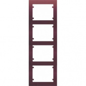 18104-RR Рамка вертикальная для 8-ми модулей(2х4), рубин