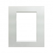 LivingLight Рамка прямоугольная, 3+3 модуля, цвет Серебро