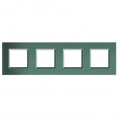 LivingLight Рамка прямоугольная, 4 поста, цвет Зеленый шелк