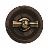 Venezia Выключатель поворотный на два направления (сх.5) 10А 250В~, бронза/коричневый