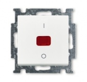 BJB 1020/2 UCK-94 Выключатель с клавишей, 2-полюсный, 20 А, Basic 55, альпийский белый