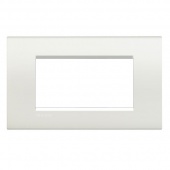 LivingLight Рамка прямоугольная, 4 модуля, цвет Белый