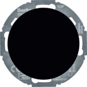 Универсальный поворотный диммер (R, L, C, LED) c центральной панелью, Serie R.classic, цвет: черный,