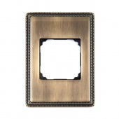 Venezia Рамка 1 -ная с квадратным вырезом V.Metal, бронза