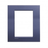 LivingLight Рамка прямоугольная, 3+3 модуля, цвет Синий шелк