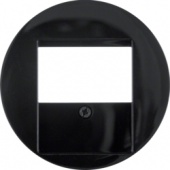 Центральная панель для розетки TDO, R.1/R.3, цвет: черный