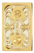 FD15-PH10OP Крепежный элемент для труб 10 мм, цвет золото с белой патиной