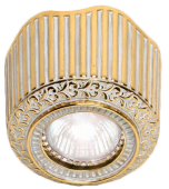 FD1017SOP Накладной точечный светильник из латуни San Sebastian Surface, золото с белой патиной