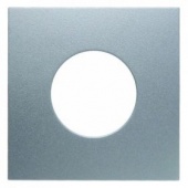 Центральная панель для нажимной кнопки и светового сигнала Е10 цвет: алюминий, матовый Berker B.1/B.