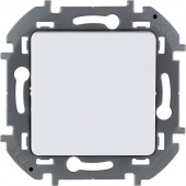 Переключатель без фиксации (кнопка) с Н.О./Н.З. контактом - INSPIRIA - 6 A - 250 В~ - белый